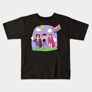 lesbian agenda Kids T-Shirt